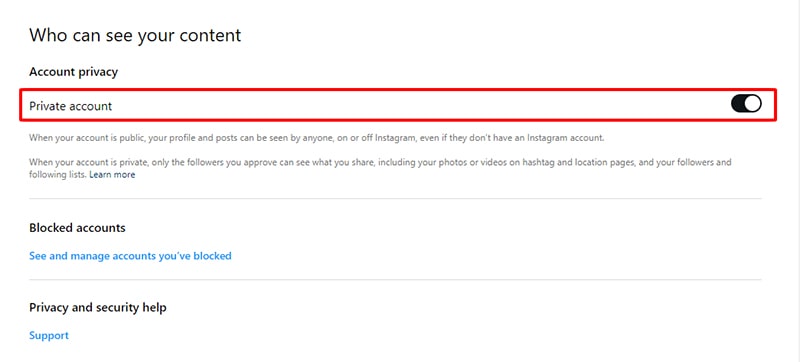 who can see your content